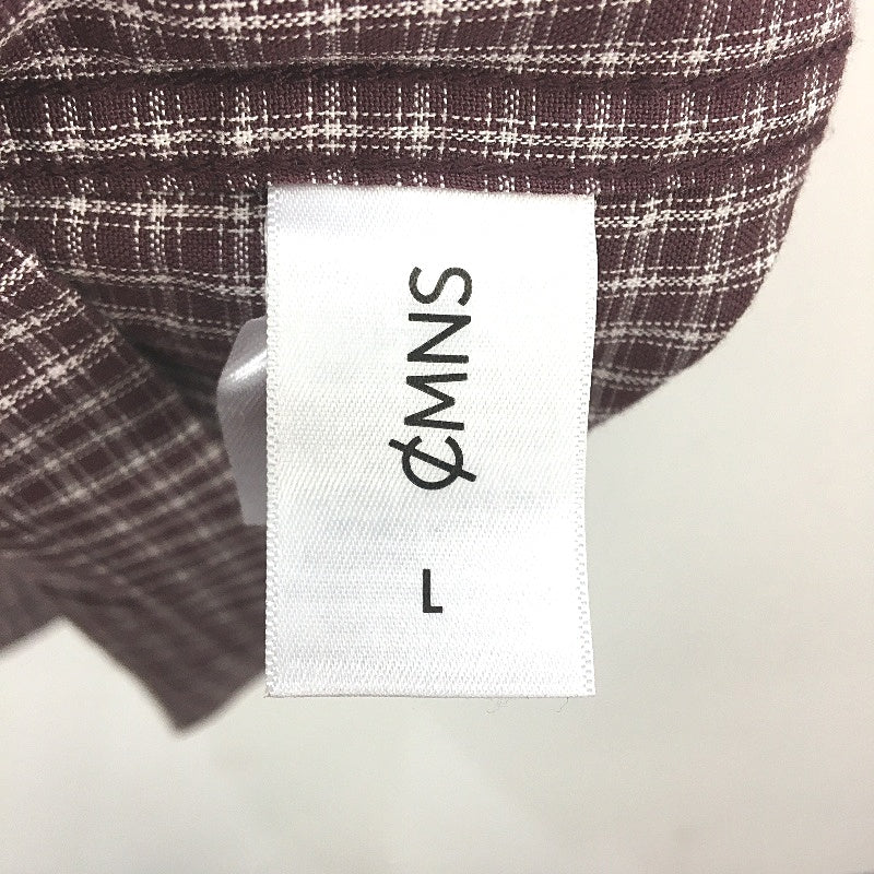 Commons Rucker Park NY Embroidered Cotton Rich Grape Check Mens Size Large NEW
