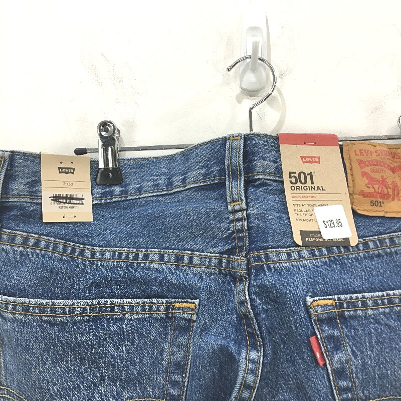 Levi's 501 Original Medium Stonewash Blue Denim Jeans Mens Size W31 L30 NEW
