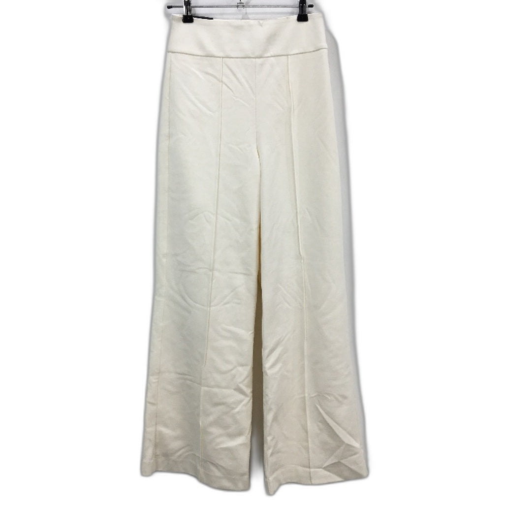 Portmans Bowie Wide Leg Ivory White High Rise Ponte Pants Ladies Size AU 6 NEW