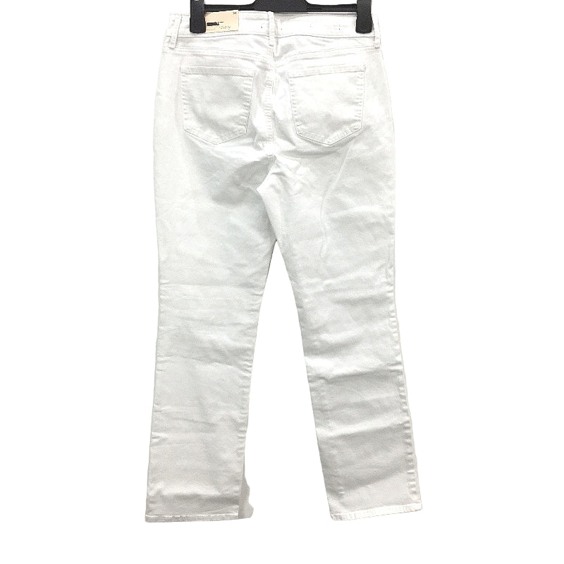 NYDJ Marilyn Straight Mid Rise White Denim Jeans Ladies Size US 10 UK 14 NEW