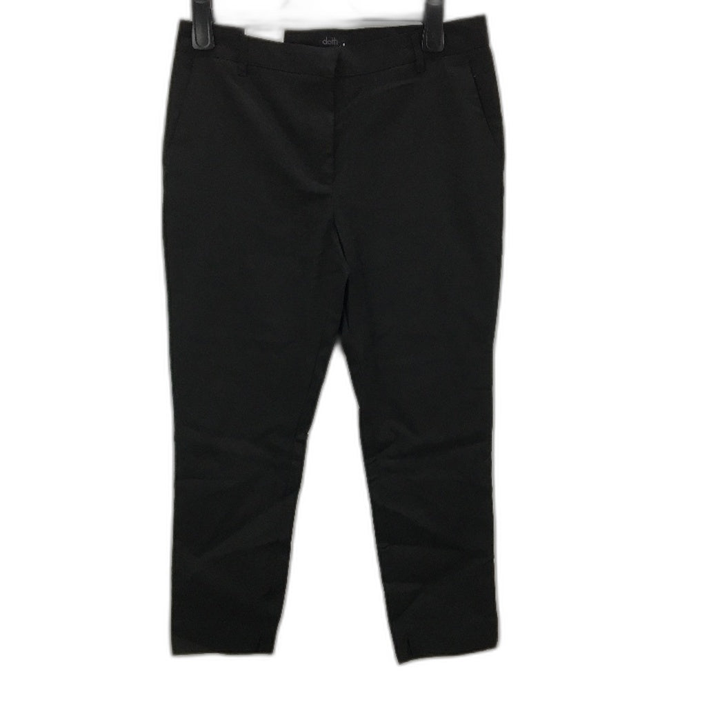 Dotti Skinny Leg Mid Rise Crop Black Chino Pants Ladies Size AU 14 NEW