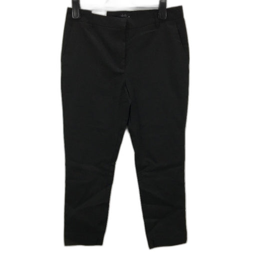 Dotti Skinny Leg Mid Rise Crop Black Chino Pants Ladies Size AU 14 NEW