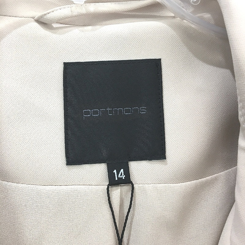 Portmans Buckwheat Longline Double Breasted Belted Trench Coat Ladies Sz 14 NEW