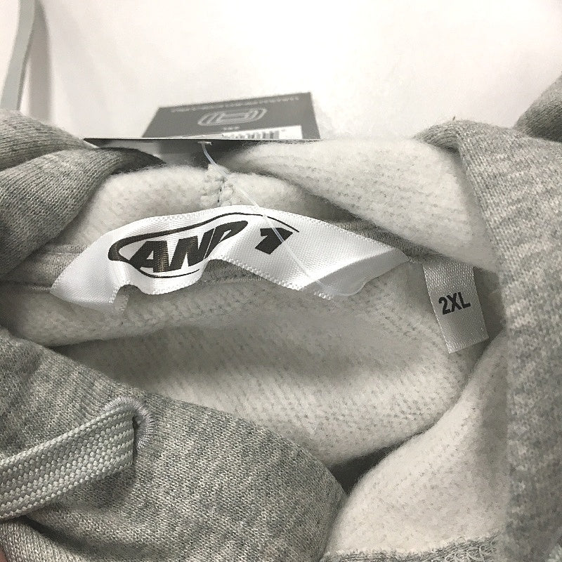 AND1 7pc Grey Hoodies, Black OS Socks and Basketball Unisex Size 2XL Set