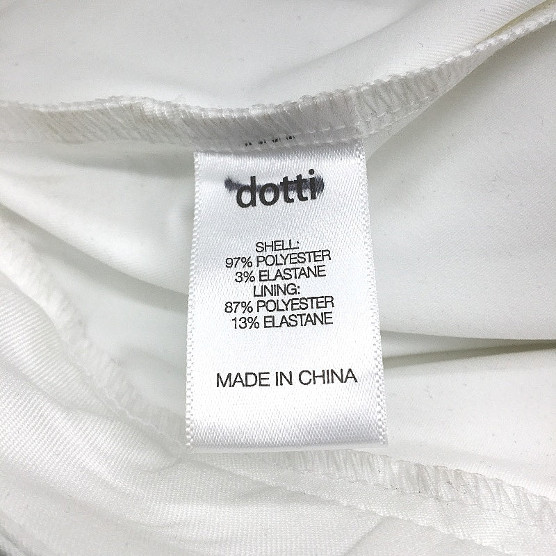 Dotti Torrance White Pleated Mini Tennis Skort Ladies Size Medium NEW
