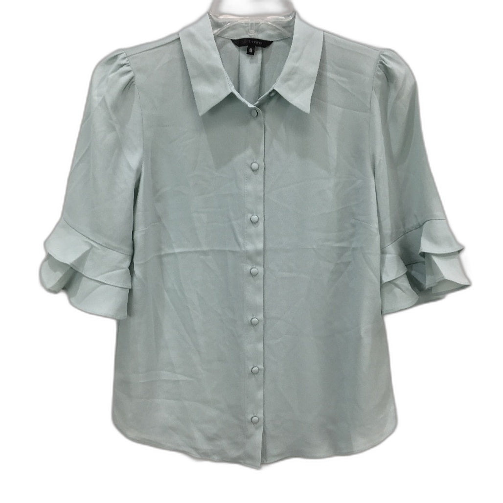 Portmans Kayla 3/4 Sleeve Button Up Spearmint Green Shirt Ladies Size AU 6 NEW