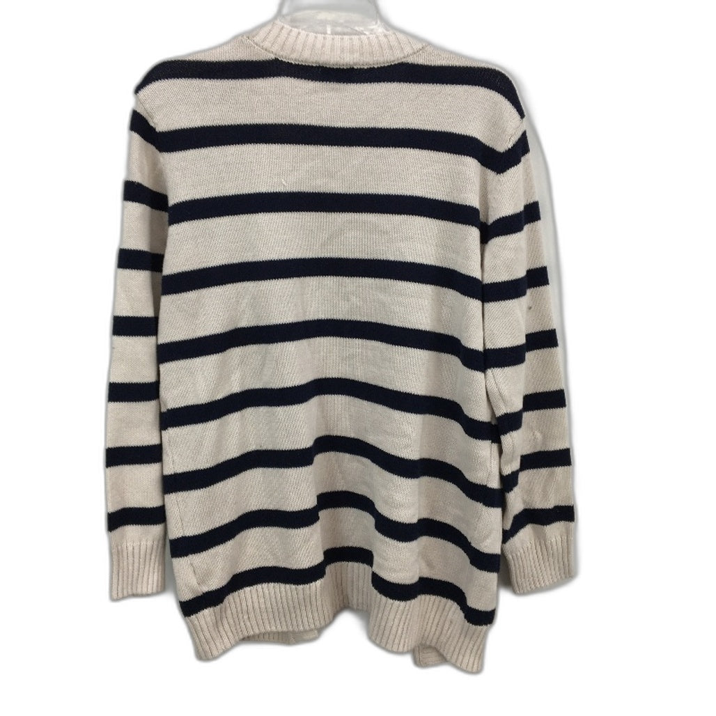 Dotti Olivia Long Sleeve Milk Black Stripe Cardigan Ladies Size XS/S NEW