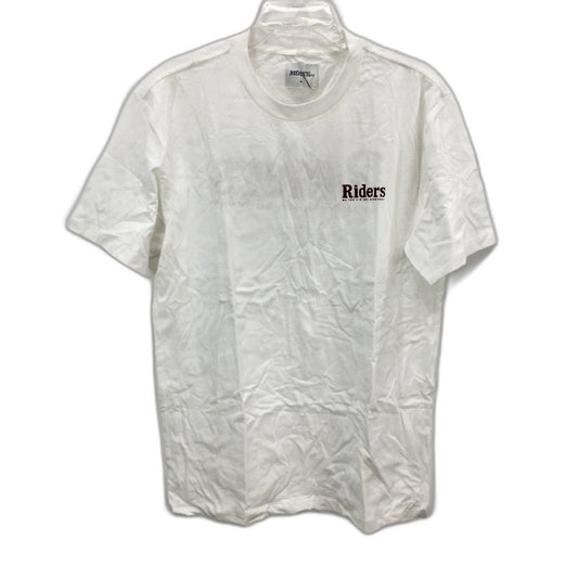 Riders by LEE Cotton Trademark Logo White Tee Shirt Mens Size Medium NEW