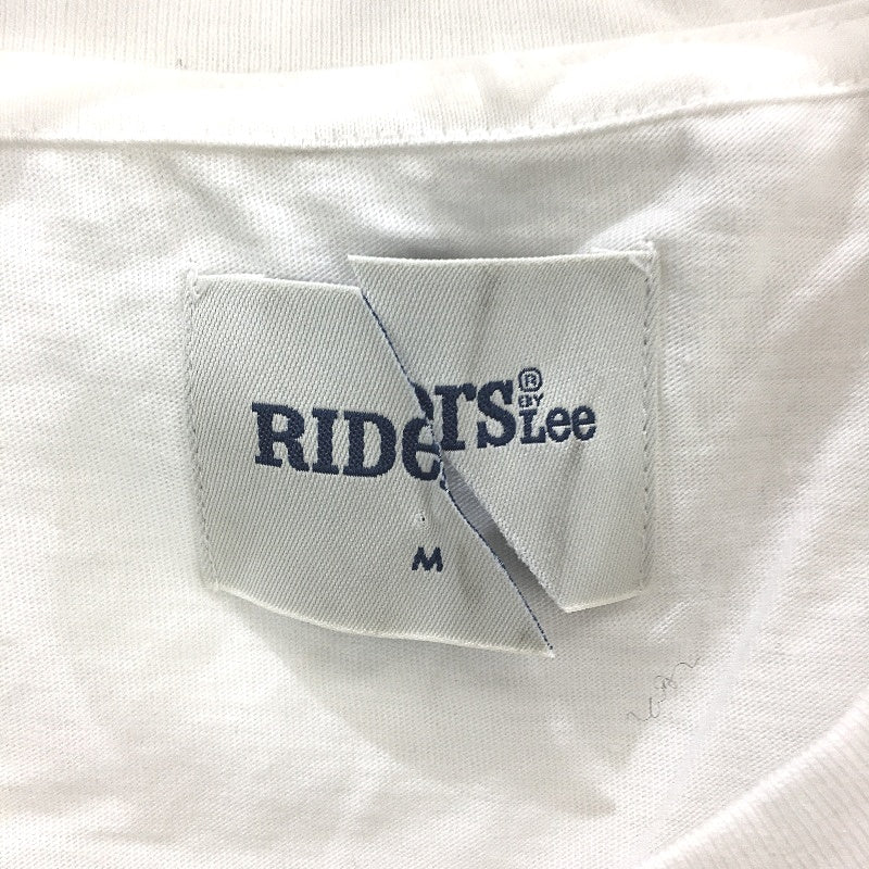 Riders by LEE Cotton Trademark Logo White Tee Shirt Mens Size Medium NEW
