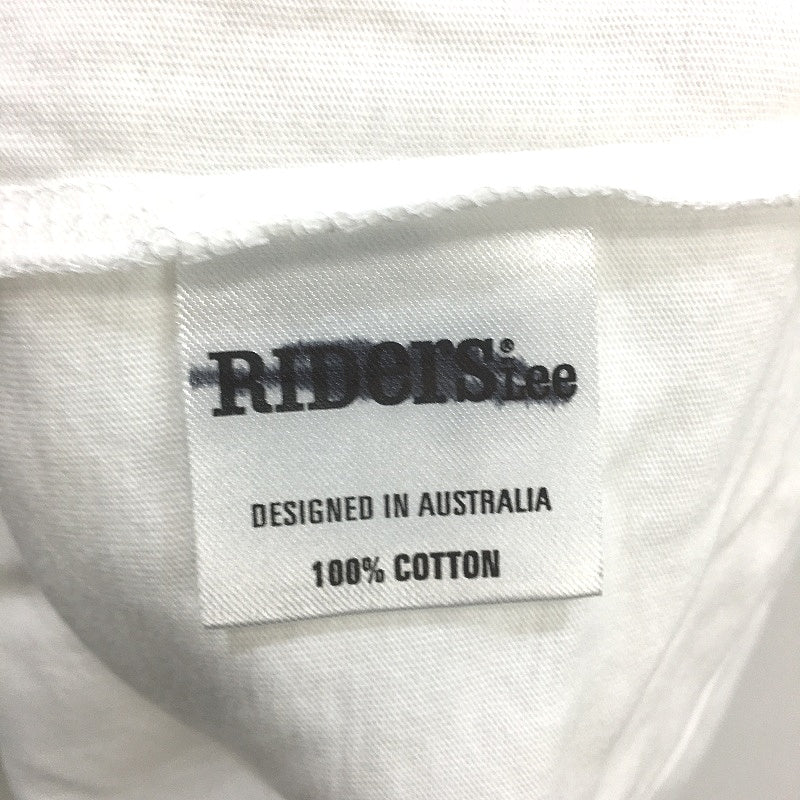 Riders by LEE Cotton Trademark Logo White Tee Shirt Mens Size Medium NEW