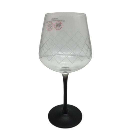 Miamio Set of 4  Diamond Design Red Wine Glasses 480ml Crystaluna Collection NEW