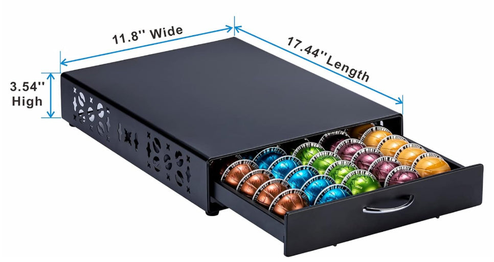 Rice rat Nespresso Pods Holder Vertuo Pod Coffee Capsules 50 pods NEW