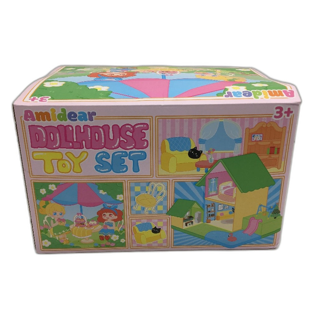 Amidear Dollhouse with 4-Story 11 Rooms Dream Princess Doll House Playset NEW