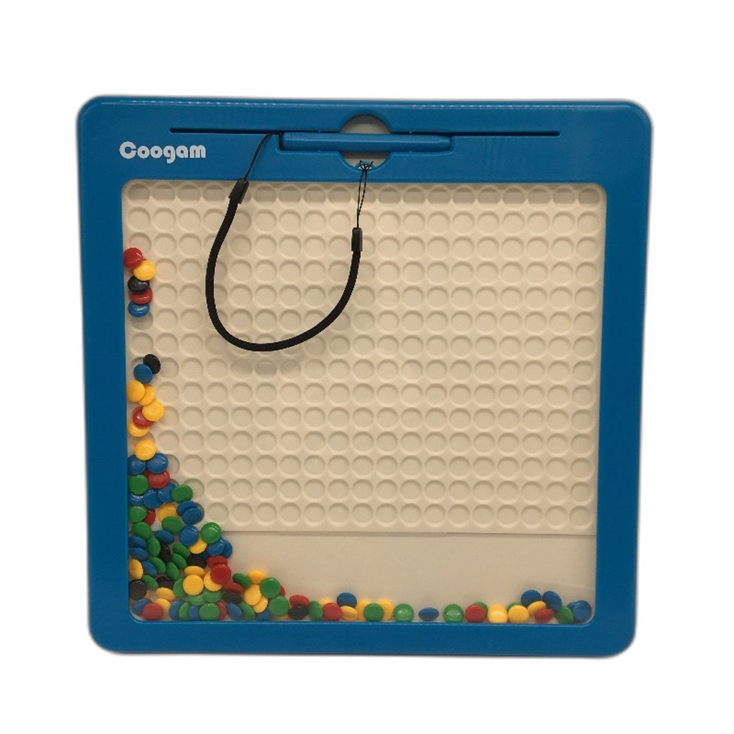 Coogam Magnetic Doodle Board 10 Double Sided Picture Cards Magnetic Beads NEW