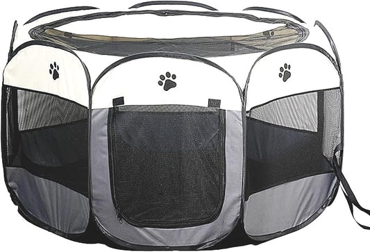 Portable Pet Playpen Octagonal Foldable Tent Outdoor Camping NEW