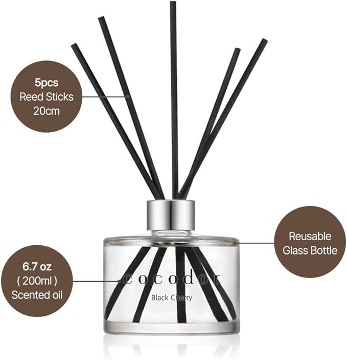 Cocodor Signature Oil Diffuser & Reed Diffuser Sticks Garden Lavender 200ml NEW