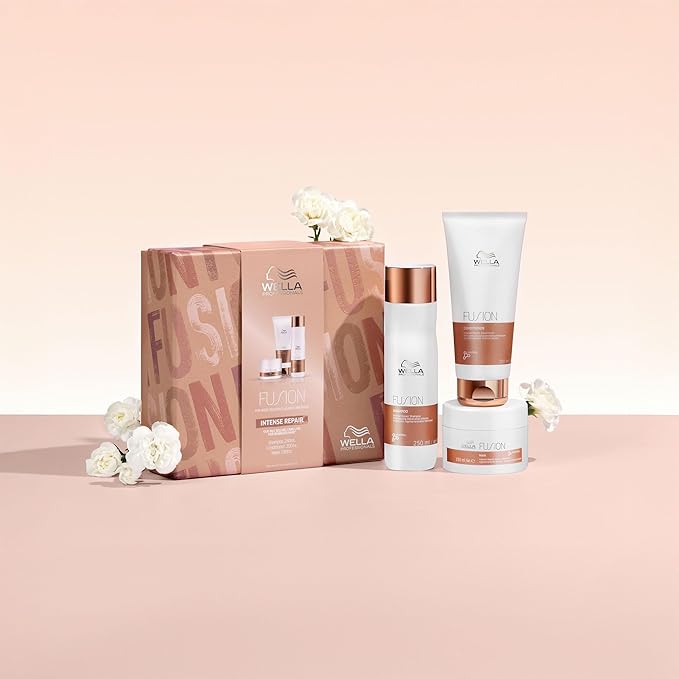 Wella Professional Fusion Intense Repair Hair Recovery Trio Set Gift Pack NEW