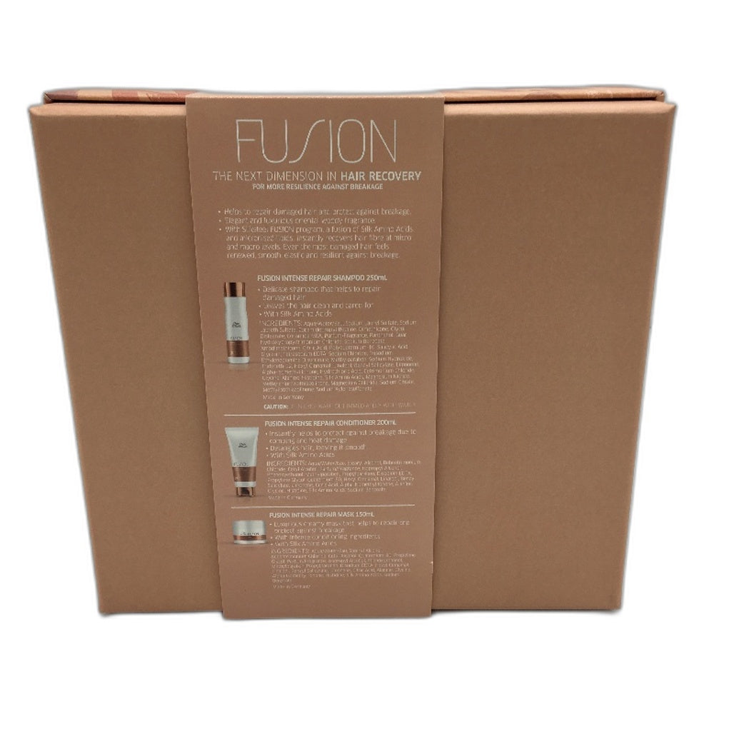 Wella Professional Fusion Intense Repair Hair Recovery Trio Set Gift Pack NEW