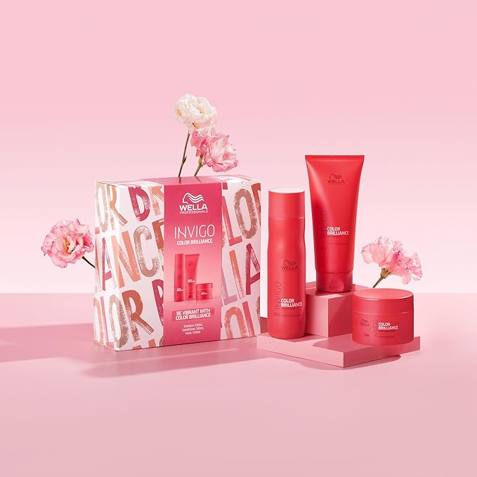 Wella Professional Be Vibrant Invigo Colour Brilliance Trio Set Gift Pack NEW