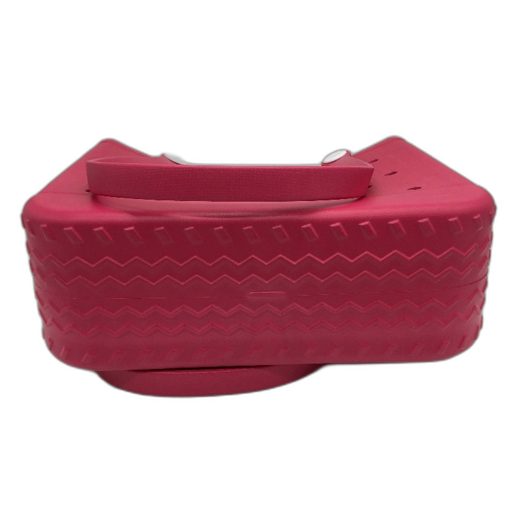 Jiusege Hot Pink Durable Waterproof Rubber Tread Base Sandproof Beach Tote NEW