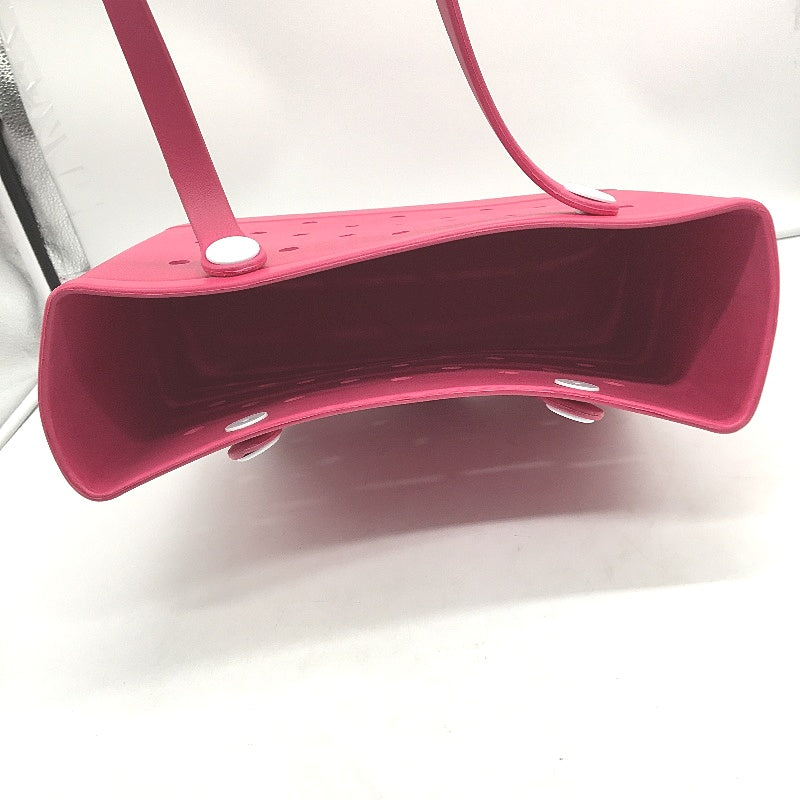Jiusege Hot Pink Durable Waterproof Rubber Tread Base Sandproof Beach Tote NEW