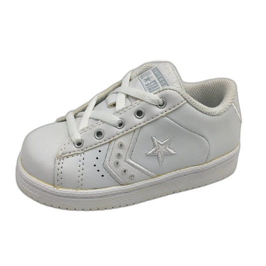 Converse Infants EV Pro II Ox White Leather Sneaker Shoe Size US 6 EUR 22 NEW