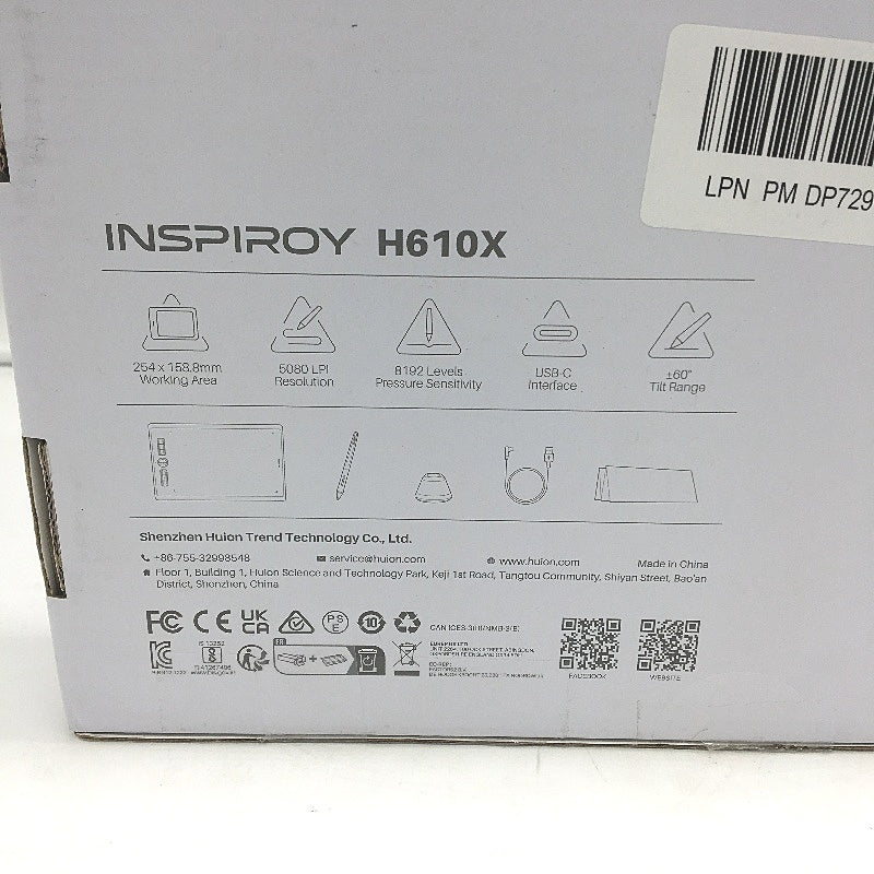 Huion H610X 8192 Pressure 10x6 Inch Creative Drawing Graphics Pen Tablet DEMO