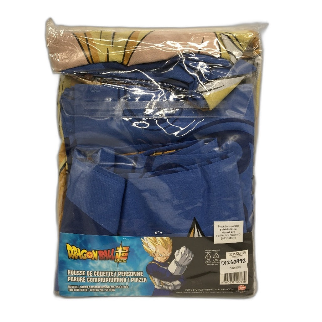 Toei Animation Dragon Ball Super Print Blue Single Duvet Cover Set 155x200cm NEW