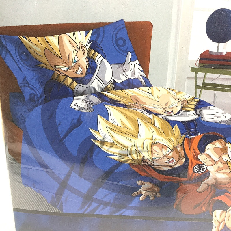 Toei Animation Dragon Ball Super Print Blue Single Duvet Cover Set 155x200cm NEW