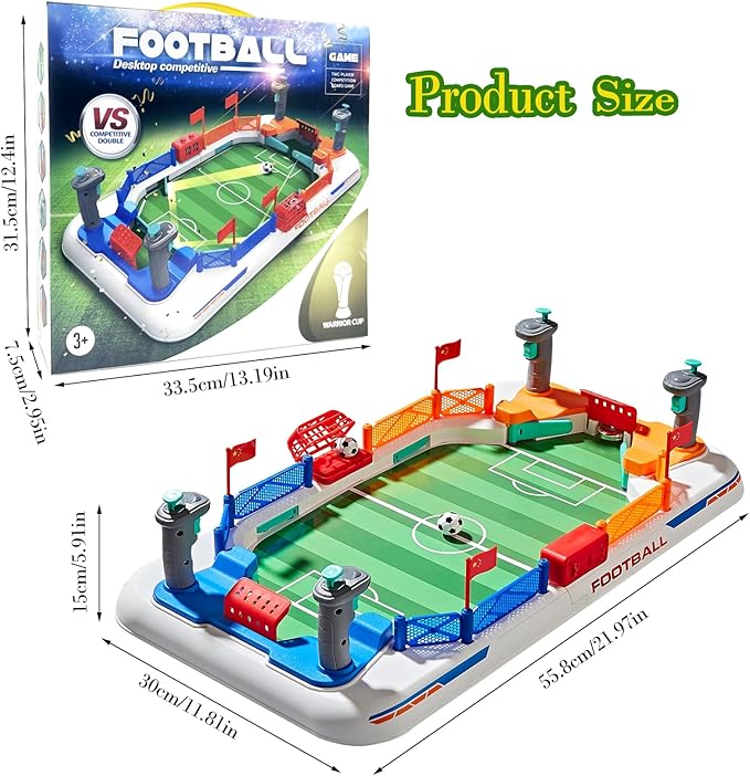 Little Bessn Mini Foosball Soccer Tournament Style Desk Top Board Game NEW