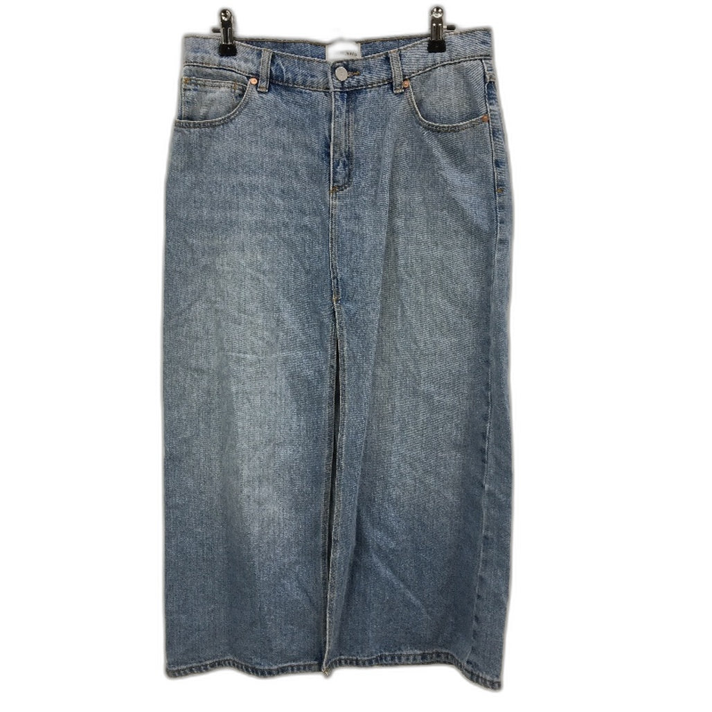 Abrand Jeans A 99 Low Rise Denim Pale Blue Maxi Skirt Ladies Size AU 8 NEW