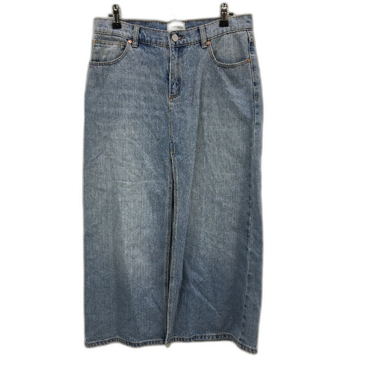Abrand Jeans A 99 Low Rise Denim Pale Blue Maxi Skirt Ladies Size AU 8 NEW
