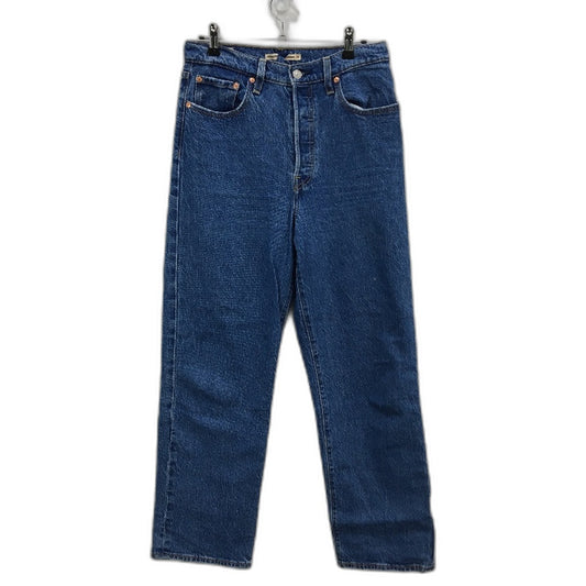 Levi's Ribcage Straight Ankle High Rise Blue Jeans Ladies Size W28 L29 NEW