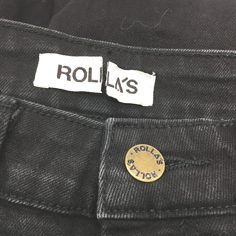 Rollas Sailor Black High Rise Wide Leg Denim Jean Ladies Size 28 / AU 10 NEW
