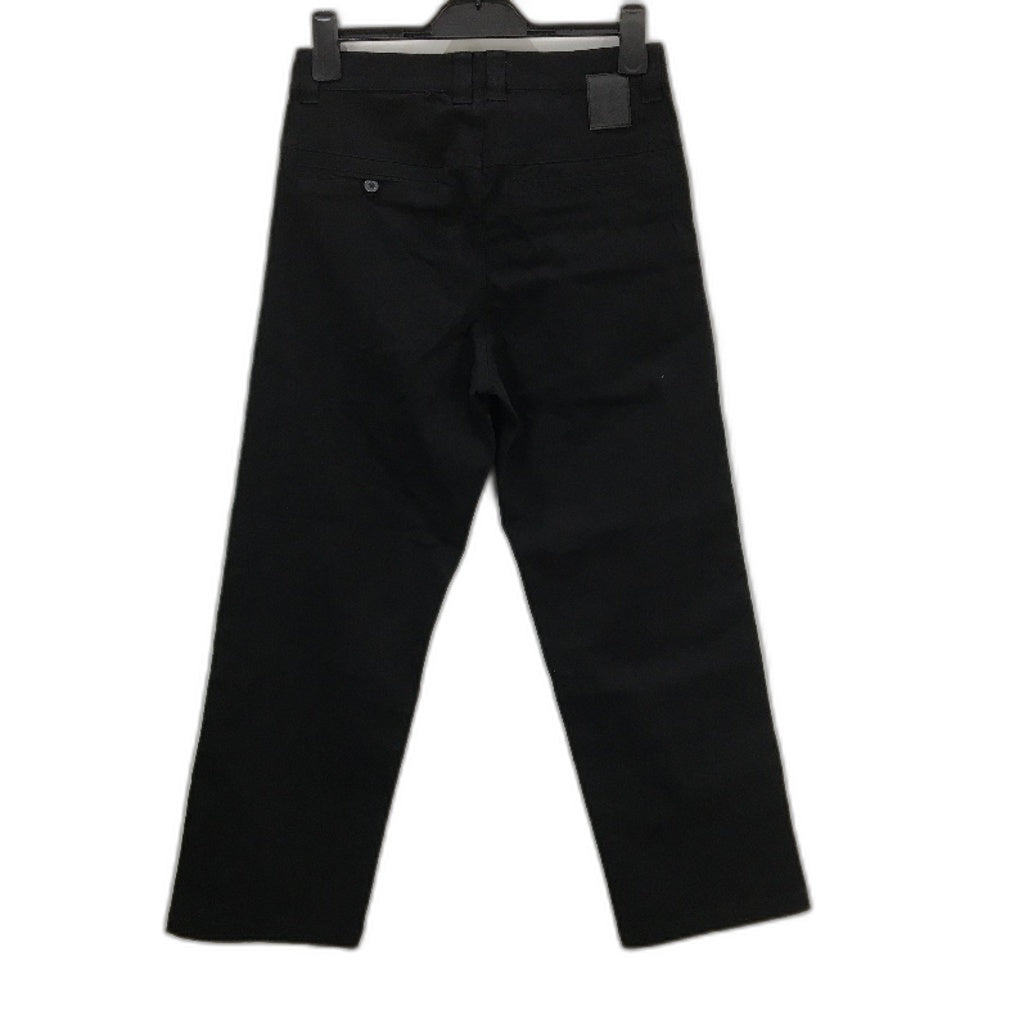 Former Cruz Relaxed Fit Stretch Twill Fixed Waist Black Pants Mens Size 30 NEW