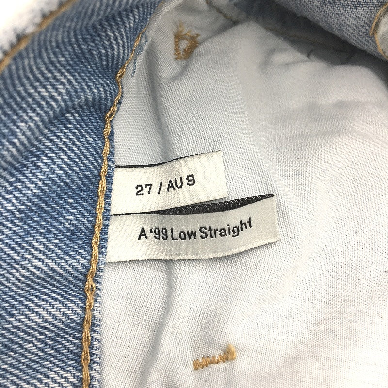 Abrand Jeans 99 Kendall Low Straight Light Blue Denim Jean Size 27 / AU 9 NEW