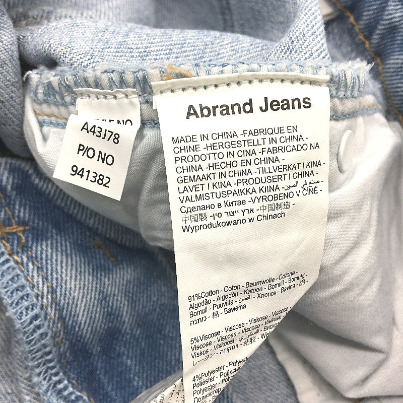 Abrand Jeans 99 Kendall Low Straight Light Blue Denim Jean Size 27 / AU 9 NEW