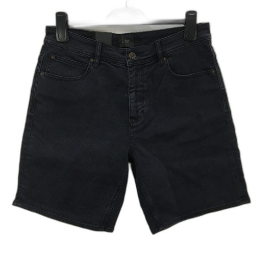 Lee L-Two Slim Fit Low Rise Outer Limits Black Denim Shorts Size 32 NEW