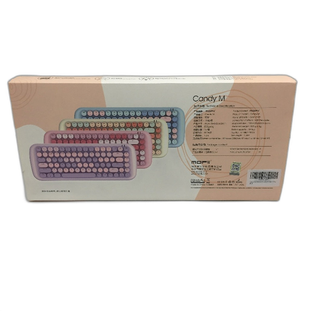 Mofii Candy M Wired White Light Mechanical Keyboard in Pastel Blue NEW