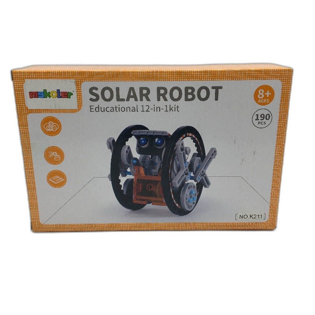 Mskoler 12 in 1 190pcs Solar Powered Robot Building Kit Ages 8 Plus NEW