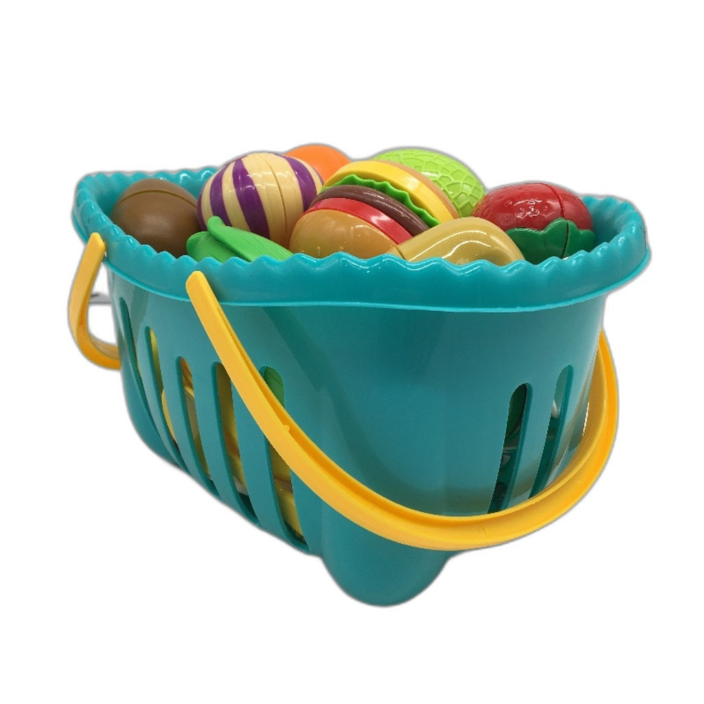 Remoking Food Basket Toy Set Pretend Play Tactile Learning Food NEW