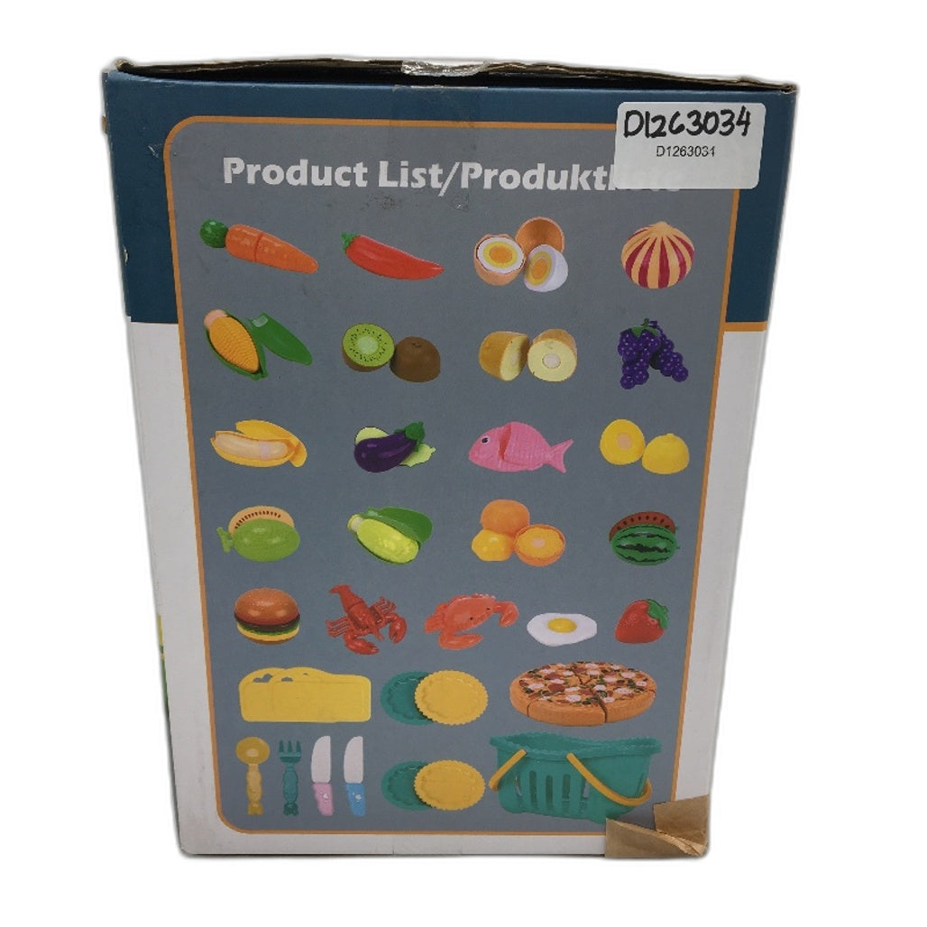 Remoking Food Basket Toy Set Pretend Play Tactile Learning Food NEW