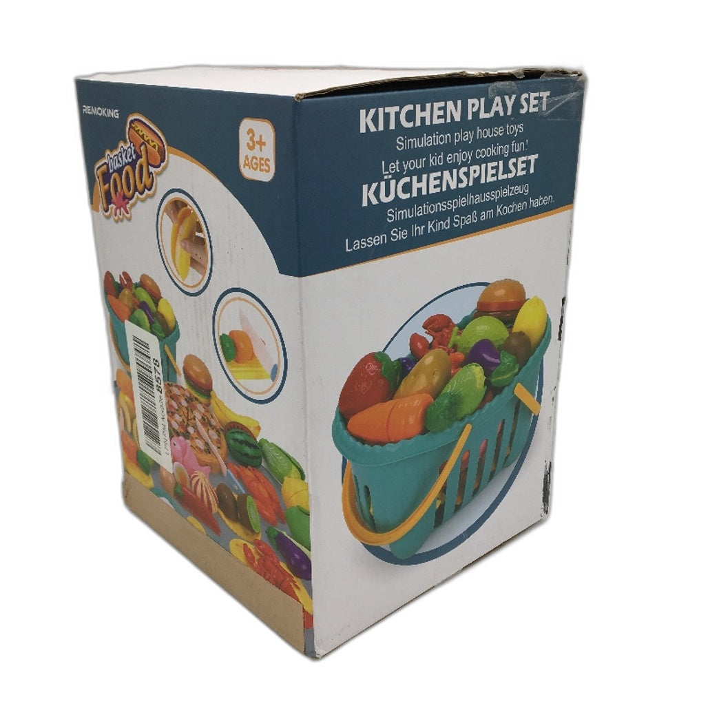 Remoking Food Basket Toy Set Pretend Play Tactile Learning Food NEW