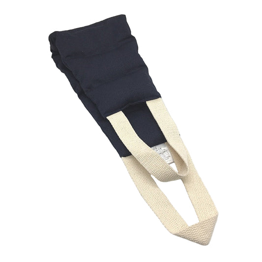 Uncn Wheat Microwavable Hot Therapy Neck Wrap with Handles in Navy Blue NEW
