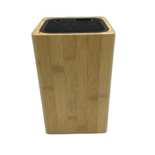Kitchendao Antislip Space Saving Universal Bamboo Wood Knife Block NEW