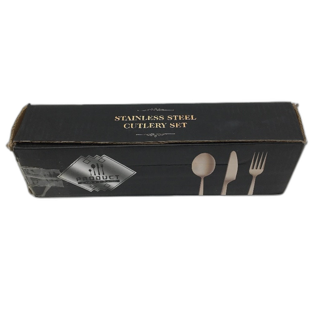 40 Piece Gold Plated Stainless Steel Silverware Tableware Cutlery Set NEW