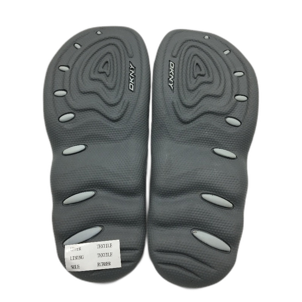 DKNY Mulberry Lycra Sapphire Navy Slide Slip On Sandal Shoe Ladies Size 5 NEW