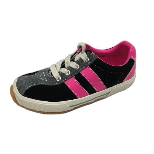 DKNY Black Suede Leather Skateboard Shoe Sneaker Style Toddler Kids Size 10 NEW