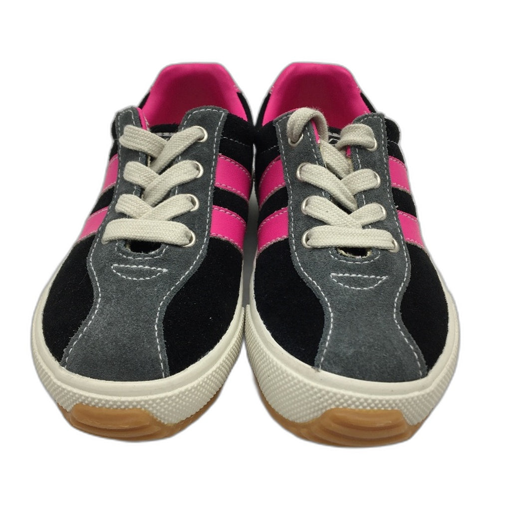 DKNY Black Suede Leather Skateboard Shoe Sneaker Style Toddler Kids Size 10 NEW