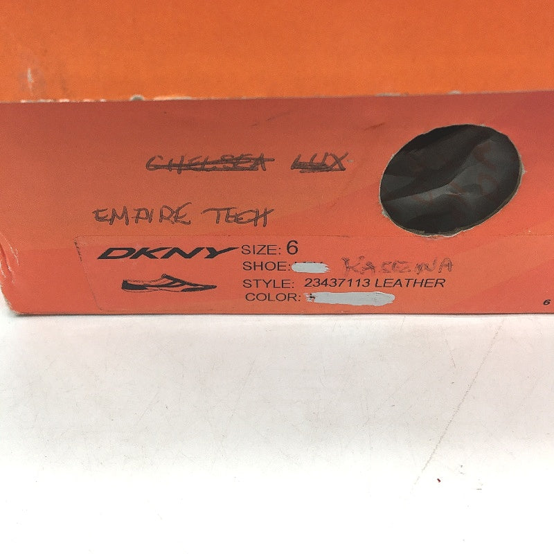 DKNY Mulberry Leather Empire Teck Slip On Casual Sneaker Shoe Ladies Size 6 NEW